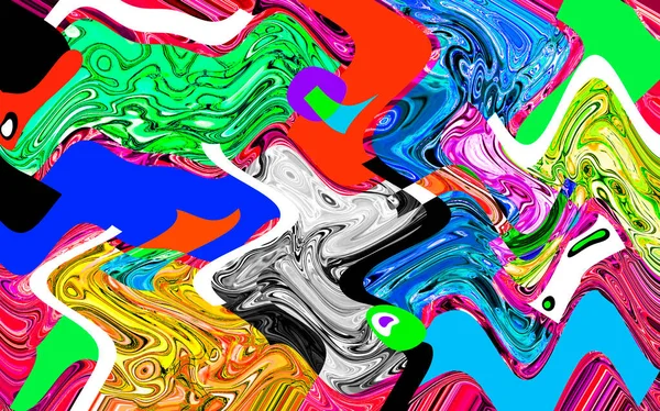 Modern soyut resim. Renkli akıcı sanat resimleri. Geometrik arkaplan.