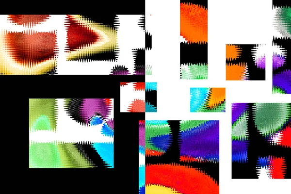 Modern tasarım çizimi. Çizgi ve renk bloğu geometrik şekiller. Pop sanat