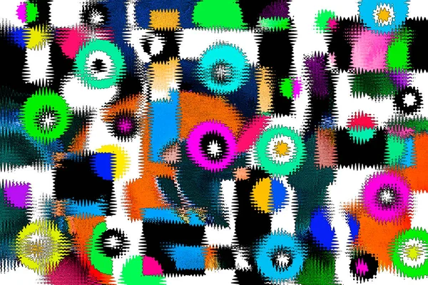 Modernes Design Linie Und Farbe Blockieren Geometrische Figuren Pop Art — Stockfoto