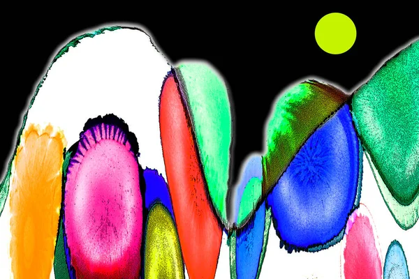 Modern tasarım çizimi. Çizgi ve renk bloğu geometrik şekiller. Pop sanat