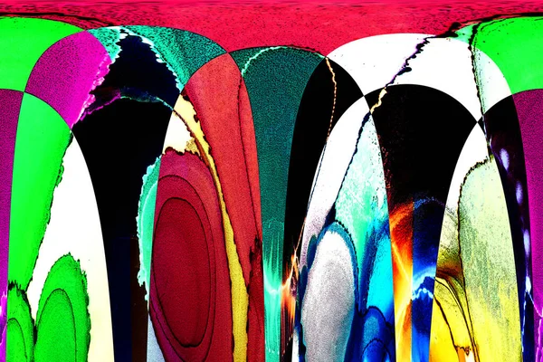 Modern tasarım çizimi. Çizgi ve renk bloğu geometrik şekiller. Pop sanat