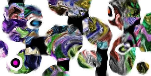 Moderní Abstraktní Malba Barevná Plynulá Malba Geometrické Pozadí — Stock fotografie