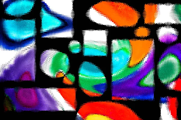 Modern tasarım çizimi. Çizgi ve renk bloğu geometrik şekiller. Pop sanat