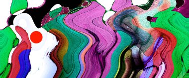 Modern tasarım çizimi. Çizgi ve renk bloğu geometrik şekiller. Pop sanat