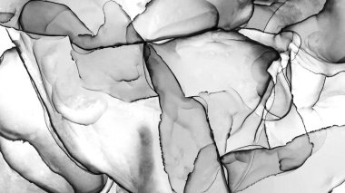 Alkol mürekkebinin sunduğu yüksek kaliteli akış sanatı tasarımcıya modern bir soyut arkaplan sağlar..