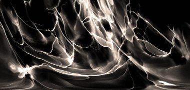 Alkol mürekkebinden yapılmış doğal akışkan sanat tablosu. Yumuşak, rüya gibi renkler. Aurora oluştur. Şeffaf dalgalı hatları ateşle.