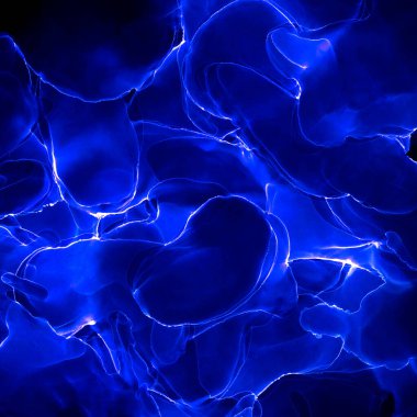 Alkol mürekkebinden yapılmış doğal akışkan sanat tablosu. Yumuşak, rüya gibi renkler. Aurora oluştur. Şeffaf dalgalı hatları ateşle.