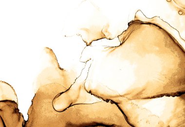 Alkol mürekkebinin sunduğu yüksek kaliteli akış sanatı tasarımcıya modern bir soyut arkaplan sağlar..