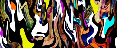 Modern tasarım çizimi. Çizgi ve renk bloğu geometrik şekiller. Pop sanat