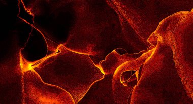 Alkol mürekkebinden yapılmış doğal akışkan sanat tablosu. Yumuşak, rüya gibi renkler. Aurora oluştur. Şeffaf dalgalı hatları ateşle.