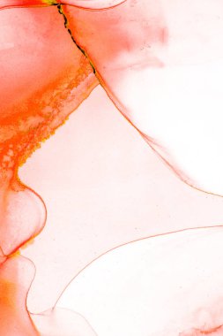 Alkol mürekkebinin sunduğu yüksek kaliteli akış sanatı tasarımcıya modern bir soyut arkaplan sağlar..