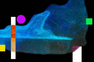 Alkol mürekkebi ve renkli soyut modern resim arka planıyla yapılmış yüksek kalite modern soyut resim..