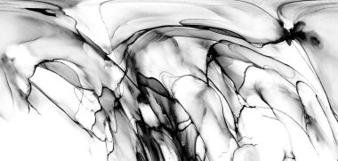 Alkol mürekkebinin sunduğu yüksek kaliteli akış sanatı tasarımcıya modern bir soyut arkaplan sağlar..