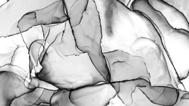 Alkol mürekkebinin sunduğu yüksek kaliteli akış sanatı tasarımcıya modern bir soyut arkaplan sağlar..