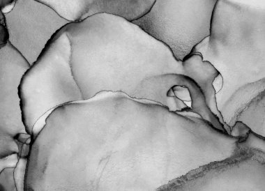 Alkol mürekkebinin sunduğu yüksek kaliteli akış sanatı tasarımcıya modern bir soyut arkaplan sağlar..