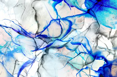 Alkol mürekkebi ve renkli soyut modern resim arka planıyla yapılmış yüksek kalite modern soyut resim..