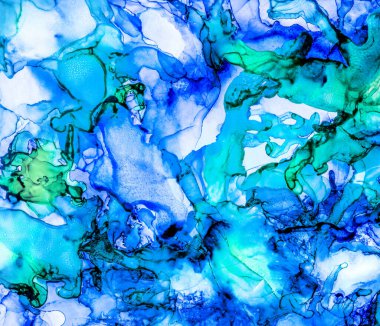 Alkol mürekkebi ve renkli soyut modern resim arka planıyla yapılmış yüksek kalite modern soyut resim..