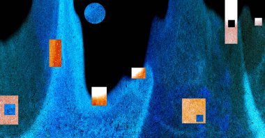 Alkol mürekkebi ve renkli soyut modern resim arka planıyla yapılmış yüksek kalite modern soyut resim..