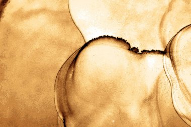 Alkol mürekkebinin sunduğu yüksek kaliteli akış sanatı tasarımcıya modern bir soyut arkaplan sağlar..