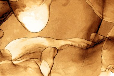 Alkol mürekkebinin sunduğu yüksek kaliteli akış sanatı tasarımcıya modern bir soyut arkaplan sağlar..