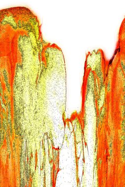 Alkol mürekkebinin sunduğu yüksek kaliteli akış sanatı tasarımcıya modern bir soyut arkaplan sağlar..