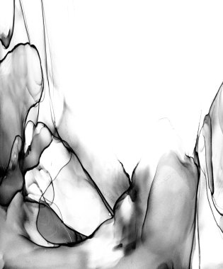 Alkol mürekkebinin sunduğu yüksek kaliteli akış sanatı tasarımcıya modern bir soyut arkaplan sağlar..