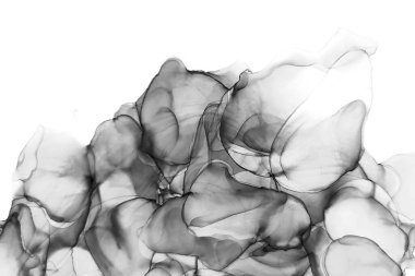 Alkol mürekkebinin sunduğu yüksek kaliteli akış sanatı tasarımcıya modern bir soyut arkaplan sağlar..