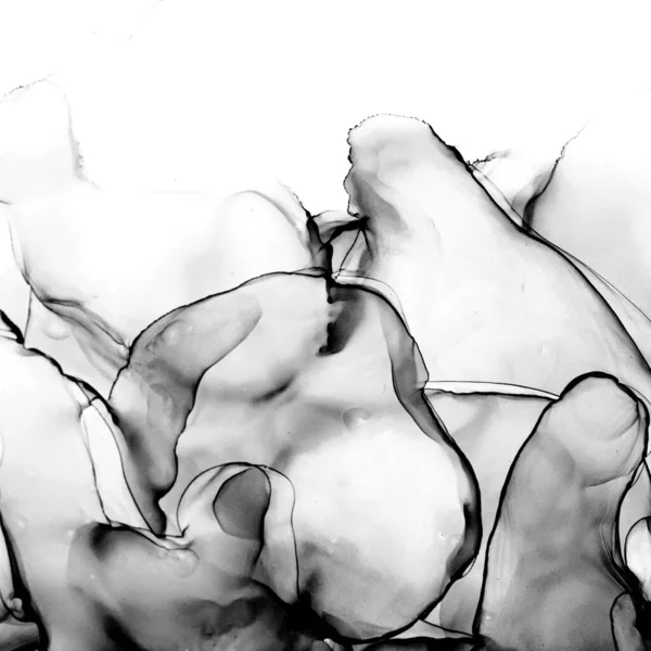 Alkol mürekkebinin sunduğu yüksek kaliteli akış sanatı tasarımcıya modern bir soyut arkaplan sağlar..