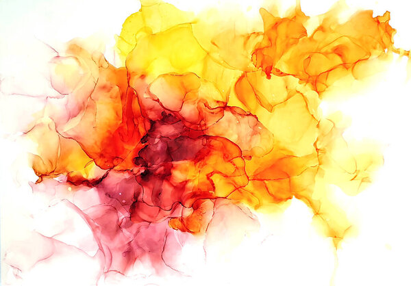 The high-quality flowing art presented by alcohol ink gives the designer a modern abstract background.