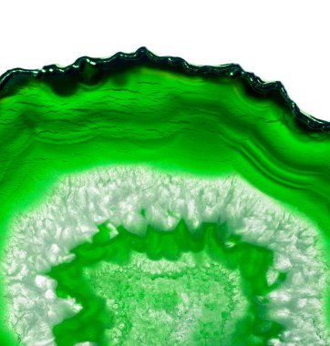 Kristal enine kesit arkaplanı. Doğal saydam agat kristal yüzey dilimi. Madenin makro yakın çekimi, soyut yapı