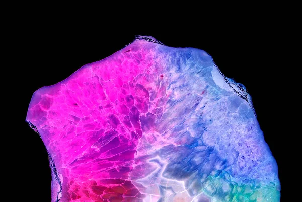 Збільшити Рівень Кристалічного Поперечного Перерізу Природний Напівпрозорий Кристал Поверхні Агату — стокове фото