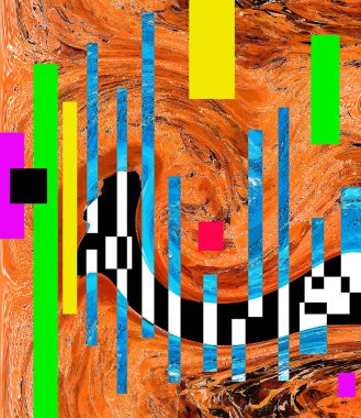 Hayattaki yaratıcı çizimler. Tasarımcılar için renkli ve güzel arkaplan modelleri