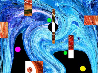 Hayattaki yaratıcı çizimler. Tasarımcılar için renkli ve güzel arkaplan modelleri