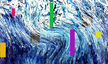 Hayattaki yaratıcı çizimler. Tasarımcılar için renkli ve güzel arkaplan modelleri