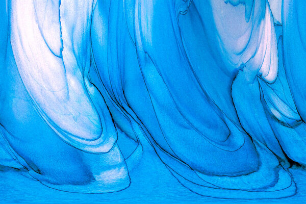 High-quality modern abstract painting rendered with alcohol ink and colorful abstract modern art painting background.