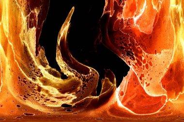 Alkol mürekkebinden yapılmış doğal akışkan sanat tablosu. Yumuşak, rüya gibi renkler. Aurora oluştur. Şeffaf dalgalı hatları ateşle.