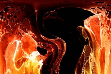 Alkol mürekkebinden yapılmış doğal akışkan sanat tablosu. Yumuşak, rüya gibi renkler. Aurora oluştur. Şeffaf dalgalı hatları ateşle.