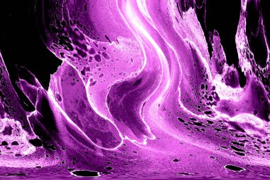 Alkol mürekkebinin sunduğu yüksek kaliteli akış sanatı tasarımcıya modern bir soyut arkaplan sağlar..