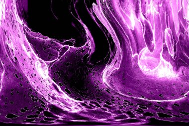 Alkol mürekkebinin sunduğu yüksek kaliteli akış sanatı tasarımcıya modern bir soyut arkaplan sağlar..