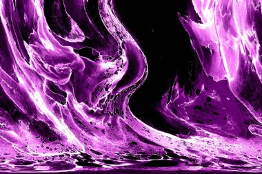 Alkol mürekkebinin sunduğu yüksek kaliteli akış sanatı tasarımcıya modern bir soyut arkaplan sağlar..