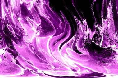 Alkol mürekkebinin sunduğu yüksek kaliteli akış sanatı tasarımcıya modern bir soyut arkaplan sağlar..