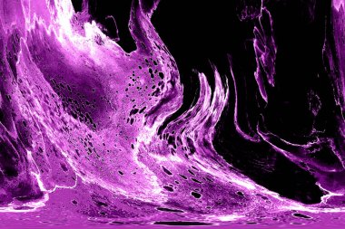 Alkol mürekkebinin sunduğu yüksek kaliteli akış sanatı tasarımcıya modern bir soyut arkaplan sağlar..