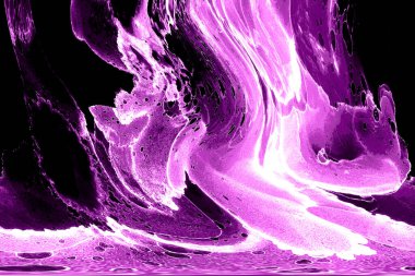 Alkol mürekkebinin sunduğu yüksek kaliteli akış sanatı tasarımcıya modern bir soyut arkaplan sağlar..