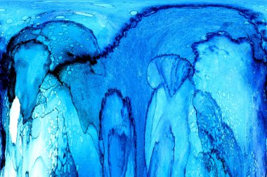 Yüksek kaliteli soyut Çin manzara resminin modern sanat arka planı alkol mürekkebiyle sunulmuştur..