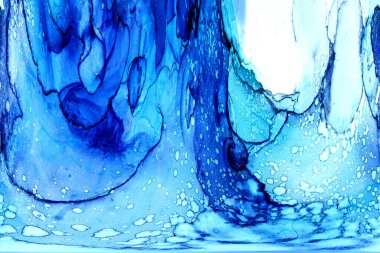 Yüksek kaliteli soyut Çin manzara resminin modern sanat arka planı alkol mürekkebiyle sunulmuştur..