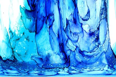 Yüksek kaliteli soyut Çin manzara resminin modern sanat arka planı alkol mürekkebiyle sunulmuştur..