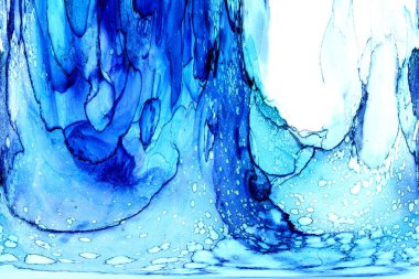 Yüksek kaliteli soyut Çin manzara resminin modern sanat arka planı alkol mürekkebiyle sunulmuştur..