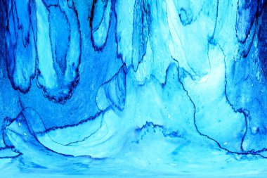 Yüksek kaliteli soyut Çin manzara resminin modern sanat arka planı alkol mürekkebiyle sunulmuştur..