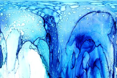 Yüksek kaliteli soyut Çin manzara resminin modern sanat arka planı alkol mürekkebiyle sunulmuştur..