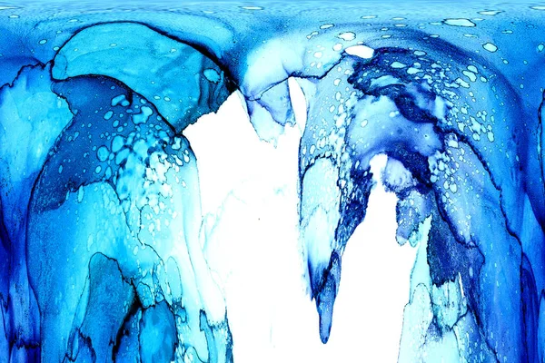 Yüksek kaliteli soyut Çin manzara resminin modern sanat arka planı alkol mürekkebiyle sunulmuştur..